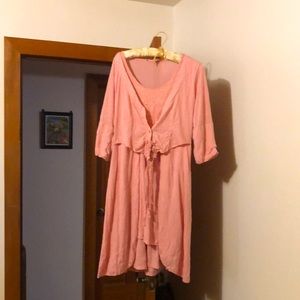 Pink multilayer dress